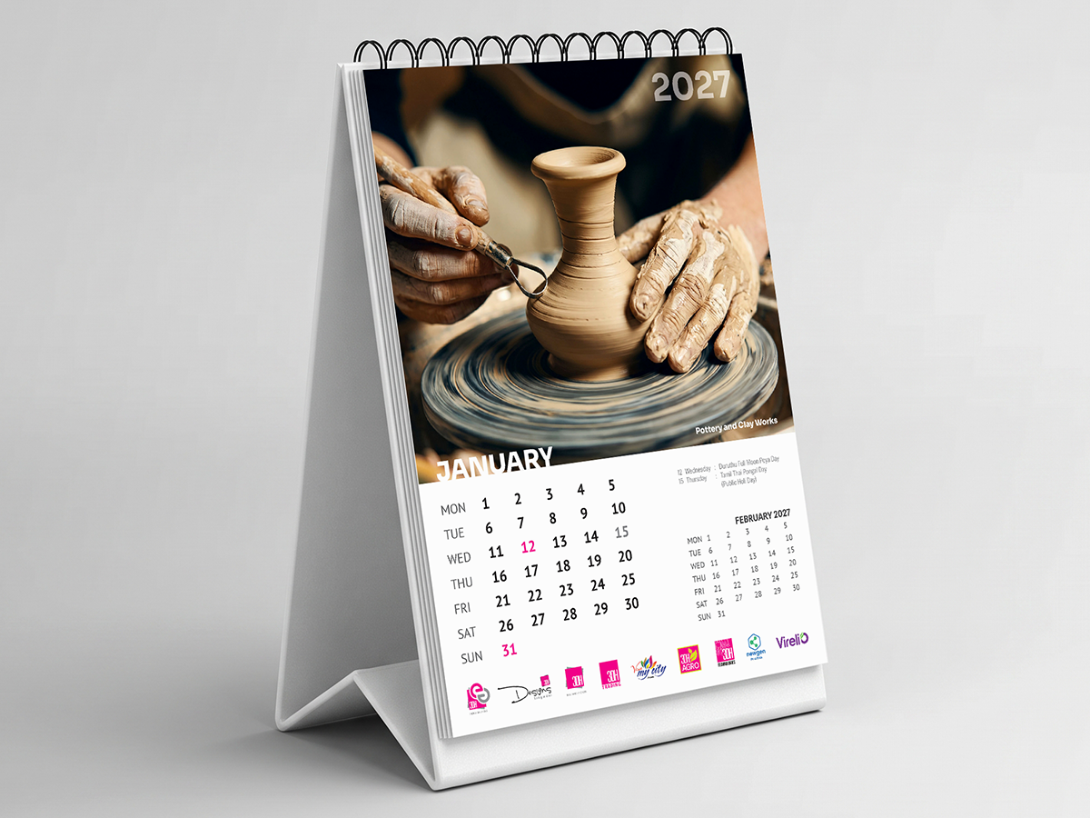 desktop calendar design